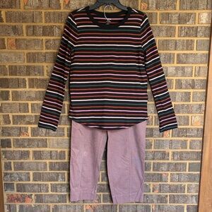 Madewell Corduroy Pant and Tee set